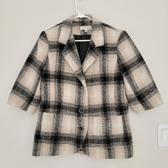 Anthropologie Third Piece Plaid Wool Blazer - Picture 11 of 12